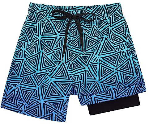 Dancinova Bañador Niño Forro de compresión Ropa Bañadores con Estampado Secado rápido Shorts de Natación 10-12 Años