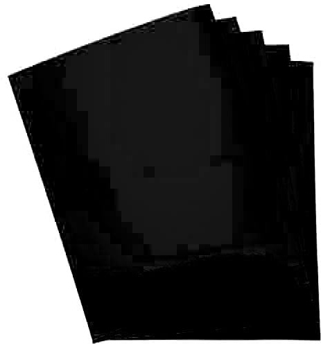 Sixstore 20 hojas de cartón metálico A4 de 250 g/m², suministros de manualidades para niños, ideal para actividades de manualidades y decoración, color negro