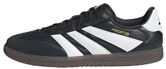 adidas Unisex Predator Freestyle Indoor Football Shoes, Core Black/Cloud White/Gold Metallic, 42 EU