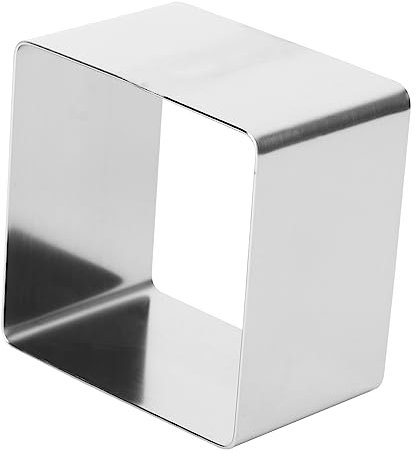 OFFSCH Stainless Steel Cake Ring for Baking Square Mousse Ring for Cake Decorating Supplies and Cookie Mould