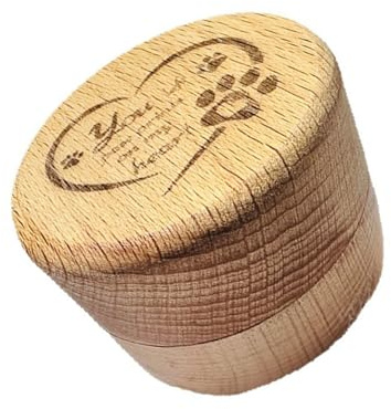 Oxtxuzdm Boîte de rangement commémorative en bois massif pour cendres d'animaux et poils d'animaux de compagnie