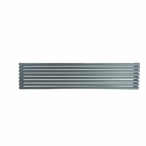 MICEL - 94514 - Rejilla de ventilación para horno y frigorífico, 8 láminas en aluminio con posibilidad de cortarse, acabado Inoxidable, 600 x 120 mm.