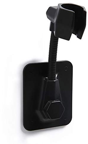 AMACOAM Duschhalterung ohne Bohren Handbrause Halterung Duschkopfhalterung Winkel Verstellbar Brausehalter Duschhalterung Halterung Wandhalterung für Badezimmer Duschhalterungen Schwarz