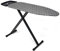 Duwee Ironing Board Extra Large with Big Steam Iron Rest,Heat-resistant Cover with Thick Double layers Padding,Adjustable Height,Heavy Sturdy Legs and Foldable,122 x 43cm Grey