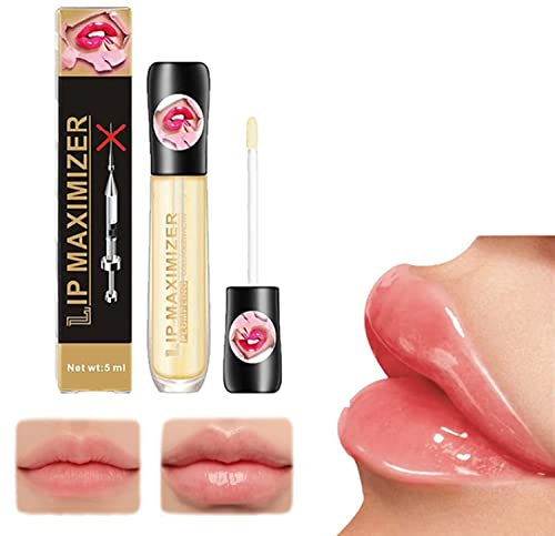 Lip Plumper Essence, Lip Maximizer Hyaluronic Lip Plumper, Lip Plumping Serum Instant Lip Filler, Vitamin E Lip Plumping Serum, Lip Repairing Reduce Lip Fine Lines (1pcs)