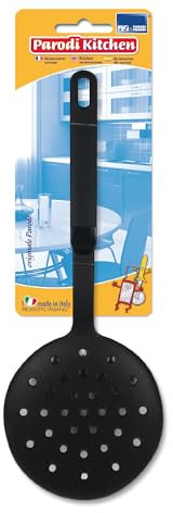 PARODI & PARODI - Schiumarola in Nylon Resistente al Calore Fino a 210°, Colino per Cucinare, Friggere, Scodellare e Cuocere al Vapore - Accessori Cucina per Scolare, Utensili da Cucina 30Hx11⌀ cm