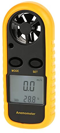 Anémomètre Numérique, Jauge de Vitesse du Vent avec Rétroéclairage LED, Anémomètre Portable pour Planche à Voile, Voile, Pêche, Alpinisme