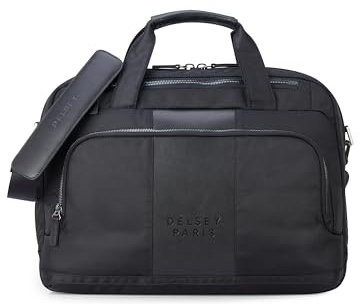 DELSEY PARIS Wagram Briefcase with Laptop Sleeve, Black
