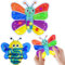 AEYAKA Montessori Sortierspiel für Kinder, Motorik Lernspielzeug, Pädagogisches Reisespielzeug, 3-5 Jahre (Fliegende Insekten)