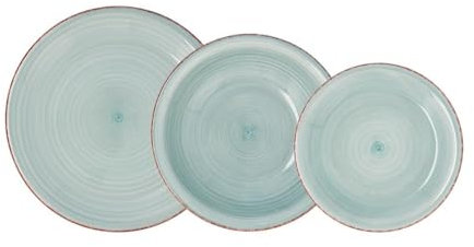 Quid Zafiro Vita Set 6 Boles Cerámico 18cm Otras Ceramicas Apto Microondas Seque Los Platos por Las Dos Caras Después De Cada Lavado Apilable