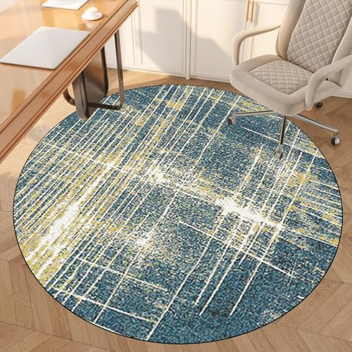 Tappetino rotondo per sedia da ufficio, per pavimenti in legno duro, antiscivolo, per sedie a rotelle, 150 cm, per giochi e ufficio, design resistente e antiscivolo