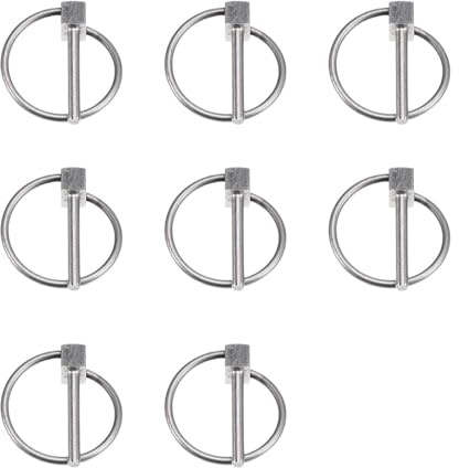 10 Klappsplinte 3mm, Sicherungssplint Set aus Edelstahl, Splinte Sortiment für Landmaschinen, Marineanwendungen und Anhänger, 3mm x 25mm