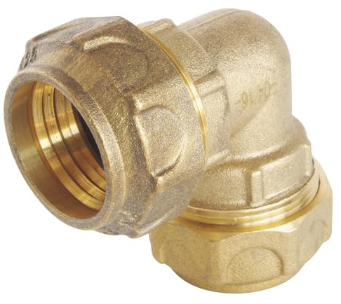 SOMATHERM FOR YOU- Paridad codo de latón para tubos de PE D25 - fijación externa