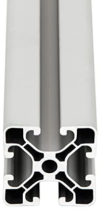 SCHMIDT systemprofile 1200mm Aluminium Profil 40x40mm Nut 8 Strebenprofil eloxiert 4040 Alu Konstruktionsprofil