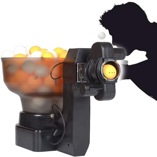 ExoticaBlend Tischtennis-Roboter, Ballmaschine, Ballroboter, 36 Verschiedene Spinbälle, Multi-Rotation