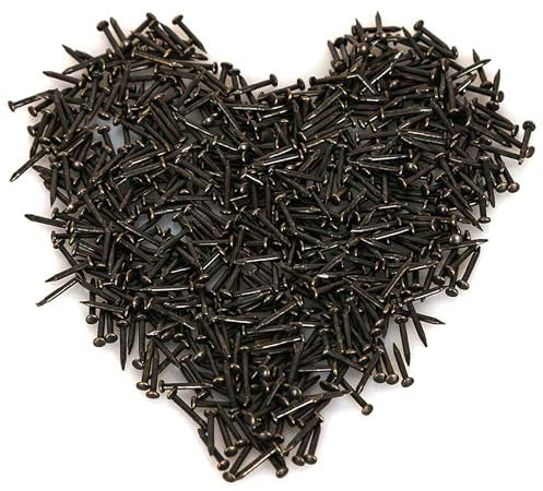 HVDHYY 1.5 * 15mm Testa Rotonda Piccolo Chiodi di Legno Decorative Chiodi DIY Tecnologia piccole unghie da Te Accessori Noir 500PCS