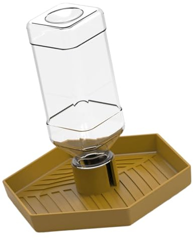 YiNLuax Cuenco extraíble de alimentación de agua y alimentos para dragones barbudos, dispensador automático para reptiles, suministro de riego