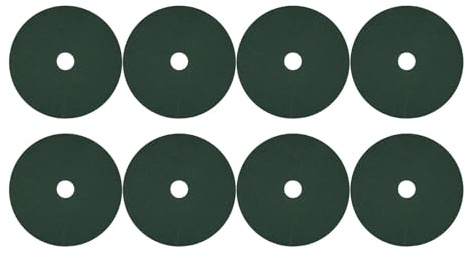 F Fityle Lot de 8 Tapis de de Paillage pour Arbres, Protection d'arbre Ronde en Tissu Non-Tissé, Respirant, Perméable à l'eau et à l'Air, pour Arbres Fruitiers, Pelouses et Massifs, Vert, 72cm
