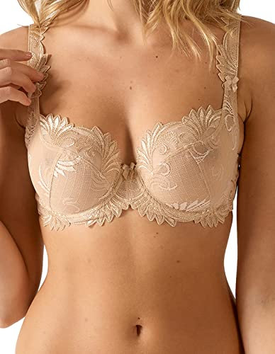 Empreinte 0856-0113 Women's Thalia Skin Caramel Underwired Low Cut Full Cup Bra 34F
