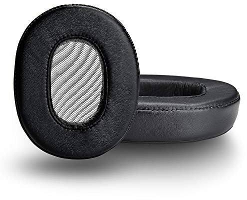 Yizhet Almohadilla Auriculares Compatible con Sony MDR-1A MDR-1ADAC MDR-1ABT Cascos Almohadillas de Repuestoen en Espuma Viscoelástica & Pell PU (1 Par, Negro)
