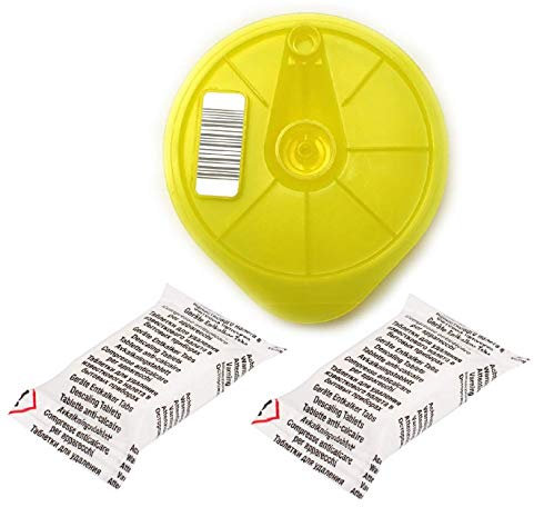 Aqualogis T-Disc und 2 Entkalkungstabletten gelb, Kompatibel mit Bosch 621101 Service T-Disc für Tassimo T20, T40, T65, T85