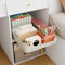Giklux Ausziehbare Schublade Küche, 40 * 42 CM Ausziehbarer Schrank Organizer für Gewürzregal, Küchen, Schlafzimmer, Kleiderschrank, Teleskopschublade Zum Kleben, Küchenschrank Organizer Ausziehbar