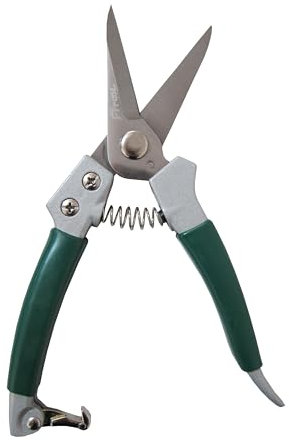 Tijeras de podar florales, mango de aluminio con hoja de punta de aguja de acero inoxidable, para organizar flores, recortar plantas y cosechar hierbas, frutas o verduras, tijeras de floristería de 8