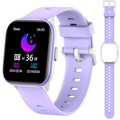 meoonley Smartwatch per Bambini con 19 Modalità Sportive,1.5'' Orologio Smartwatch Bambini,Tracker per il fitness e il sonno,Monitoraggio Frequenza Cardiaca,Regalo per Adolescenti 4 agli 15 Anni