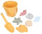 JOINPAYA 1 Set Silikon Sand Graben Bad Elemente Sand Sand Für Strand Sand Strand Strand Sand