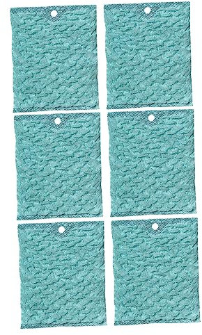 Zerodeko 6 Piezas Paño De Limpieza De Cocina Lavar Paño De Plato Casero Casa Trapo para Fregar Platos Negro De Colores Versátil Paños Pequeño Absorbente Tela De Toalla Green Poliéster