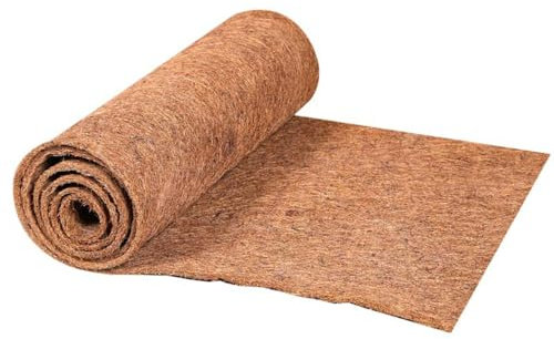 Natural Coco Liner Roll, Coco Hanging Basket Liners,Reusable Coco Fiber Mat Coco Replacement Basket,Coconut Fibre Matting Liner Roll for Planter, Window Box, Wall Troughs (20 * 100CM)
