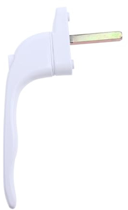 SEWACC Manilla de Ventana con Cierre Seguro de Aleación de Aluminio Mecanismo de Botón Pulsador Fácil de Usar Maneta Resistente y Duradera para Ventanas Domésticas Instalación Rápida y