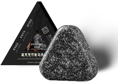 Polygonum Multiflorum Shampoo Soap, Natural Polygonum Triangle Hair Soap, Polygonum Shampoo Soap Against Grey Hair, Promotes Hair Growth and Prevents Hair Loss (1 Piece)