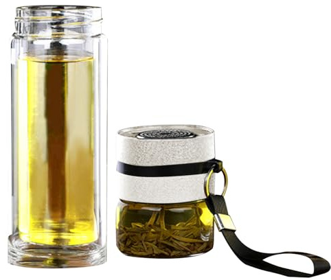 Infusore per tè in, bottiglia per acqua con uova di frutta in, portatile a prova di perdite | Accessorio per bevande idratanti con corda penzolante, per viaggi all'aperto, casa