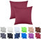 NatureMark 2er Set Jersey Kissenbezüge – Elastisch, weich, atmungsaktiv und hautfreundlich – Waschbare Kissenhülle - 80x80 – Bordeaux Rot