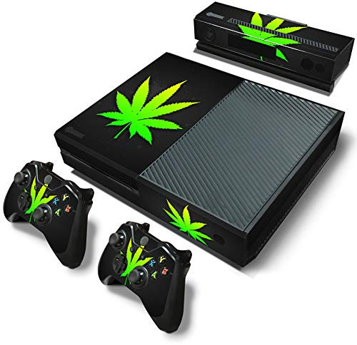 SKINOWN Skins Skin für Xbox One Konsole und 2 Controller mit 1 Kinect Skins, Weeds