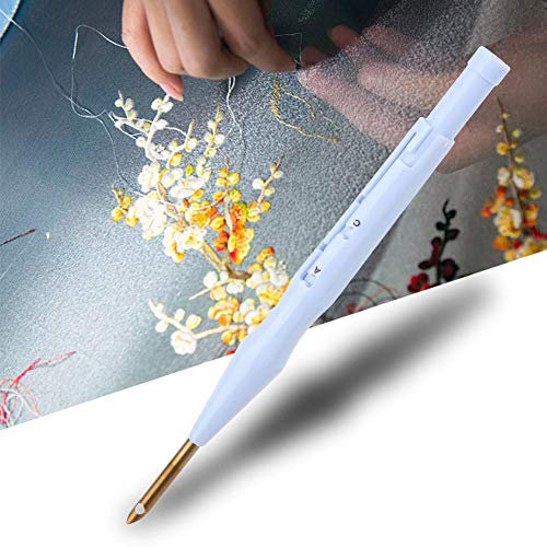 Filfeel 【𝐅𝐫𝐮𝐡𝐥𝐢𝐧𝐠 𝐕𝐞𝐫𝐤𝐚𝐮𝐟 𝐆𝐞𝐬𝐜𝐡𝐞𝐧𝐤】 Magic Embroidery Pen, Sticknadel Punch Verstellbarer Nadelstift Kit Tool für DIY Craft