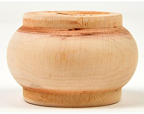 Holzando Holzfüße für Möbel aus Erle ø70 - naturbelassenes Holz - ideal für Restauration & Reparatur - Möbelfüße Holz in Verschiedene Größen & Materialien erhältlich