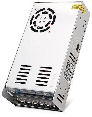 MOGOULUA Alimentación Conmutada 12V 50A 600W Fuente de Alimentación Conmutada Universal Controlador LED 220V a 12V Transformador de Vigilancia Convertidor de AC Adaptador DC Radio Ordenador Project