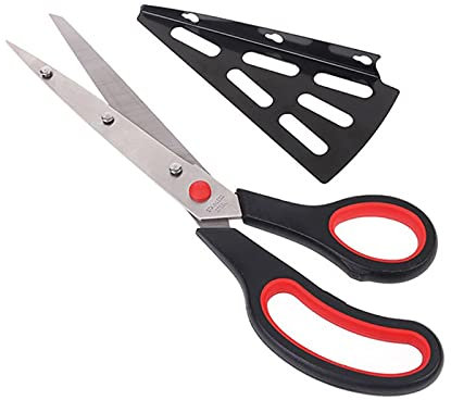 tagliapizza 1 Pezzo Taglia Pizza a Forbice Taglia Pizza a Forbice in Acciaio Inox con spatola Staccabile affettatrice per Pizza (Multicolore)