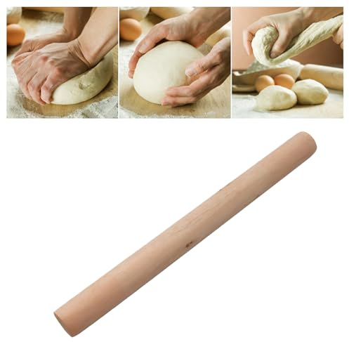Rodillo Pequeño, Madera Resistente de 8,3 Pulgadas de Largo, Fácil de Usar, Ligero, Portátil, Rodillo para Fondant, Alisador para Hornear