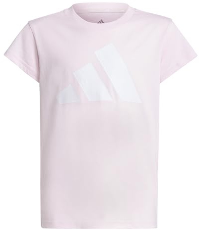 adidas Niñas Essentials Cotton Shirt, Clear Pink/White, 9-10 Years