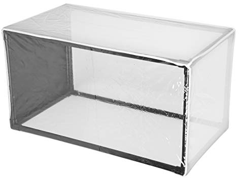NIZUUONE Mesh Cage Greenhouse Butterflies Habitats Breeding PVC 42x42x77cm Handle