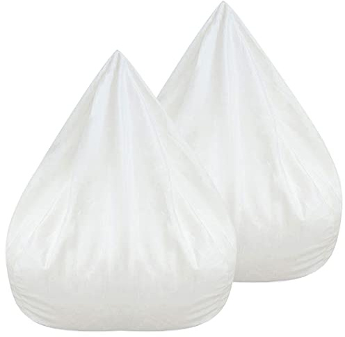 Fodera Interna per Sacco Pouf, senza Imbottitura - Sedile, Divano in Tessuto con Fodera di Ricambio (2 Pezzi, 100 x 120 cm)