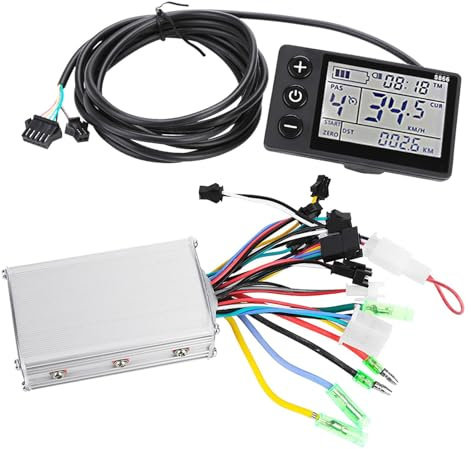 Cykel LCD-skärm, 24 V – 48 V 250 W / 350 W regntät elektrisk cykel dator scooter motor borstlös styrsats för 22,5 mm styre E-cykel (36 V/48 V 350 W)