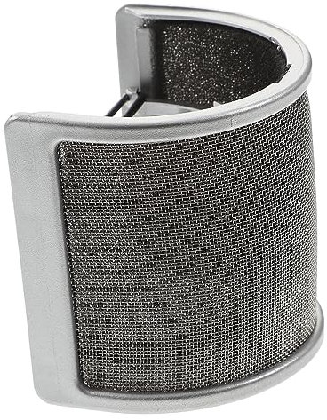 Operitacx Protector De Micrófono Ajustable Con Filtro Pop y Parabrisas Compatible Con Micrófonos De Accesorio Portátil Para Grabación y Voz Reduce Ruido Para Estudio y Podcast