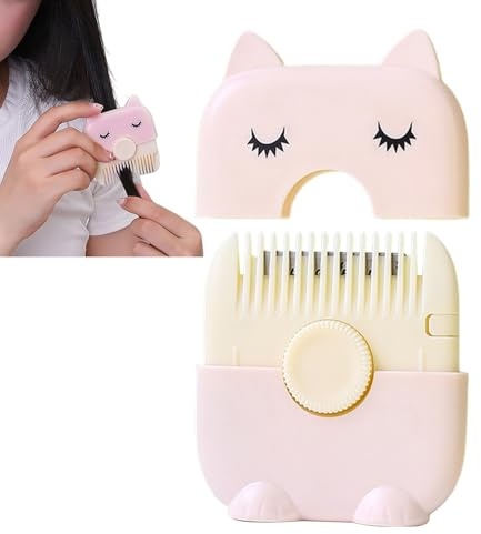 Haarschneidekamm, 2-in-1-Werkzeug zum Schneiden von Kinderfransen und offenen Spitzen für Zuhause, Reisen, Kinder und Erwachsene