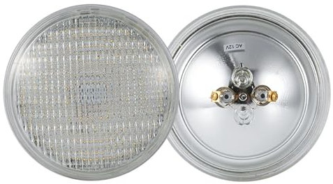 Poolbelysning - utomhusplats, IP68 nedsänkbara LED-poollampor, 12 V vattentät undervattensbelysning, med RGBW-fjärrkontroll PAR 56, LED-poollampa PAR56 för undervattensspa (12W)