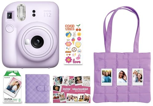 FUJIFILM Instax Mini 12 Holiday Bundle 2025 - Lilac Purple