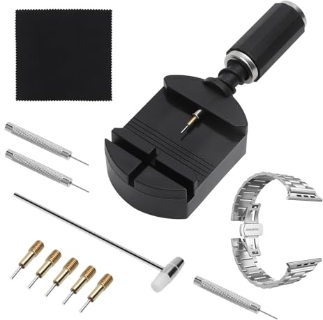 GZRXIOUS Klockor reparationssats, 11 stycken fjäderverktyg klocka reparationsset fjäderstångstång, klockarmband verktyg, klockverktyg armband förkortning verktyg klocka länkar borttagningssats för män